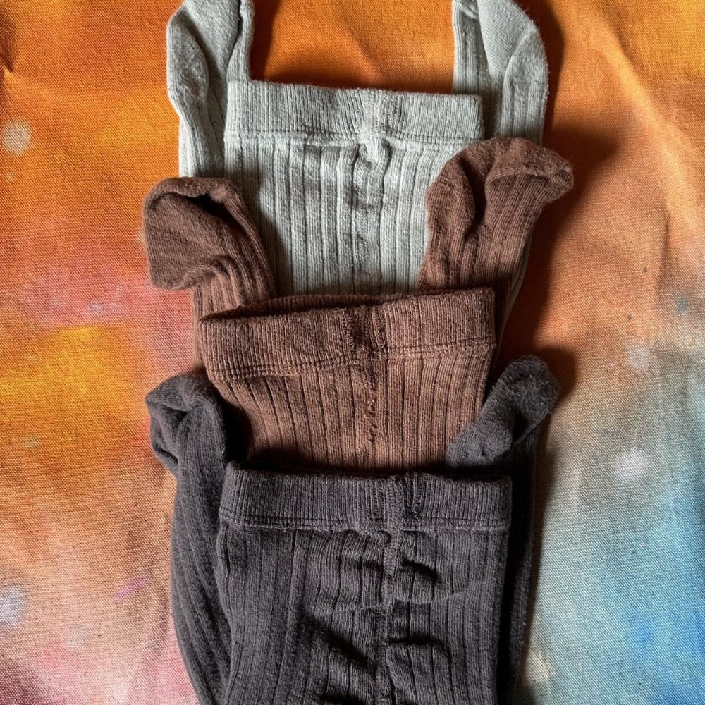 Rylee + Cru Ribbed Tights Stockings Bundle Set